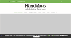 Desktop Screenshot of haneklaus-daemmtechnik.de